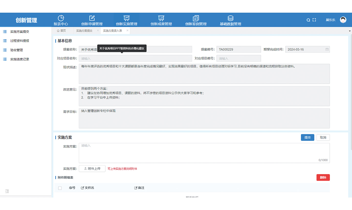 創(chuàng)新實施